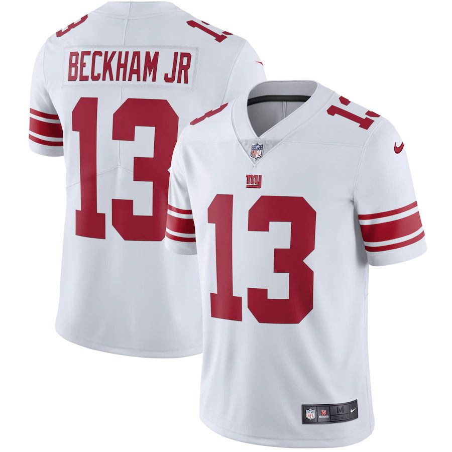 Men New York Giants #13 Beckham JR Nike White Vapor Limited NFL Jersey->new york giants->NFL Jersey